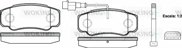 Brake Pad Set, disc brake (P8613.02)