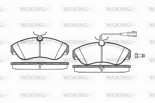 Brake Pad Set, disc brake (P5873.11)