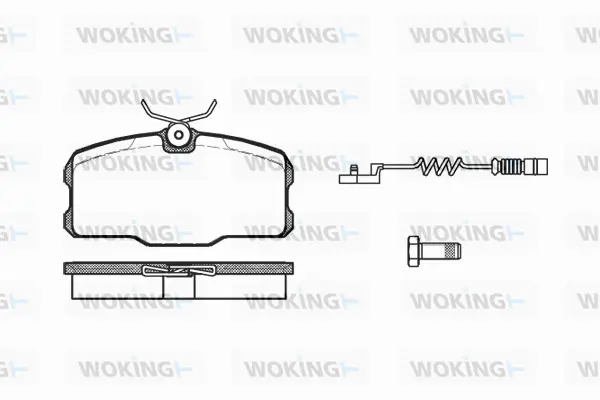 Brake Pad Set, disc brake (P3073.12)