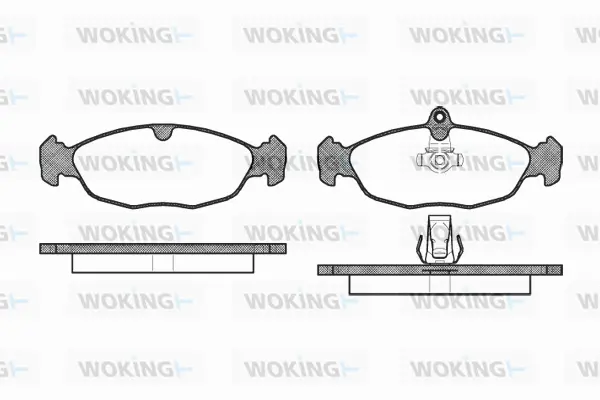 Brake Pad Set, disc brake (P2933.30)