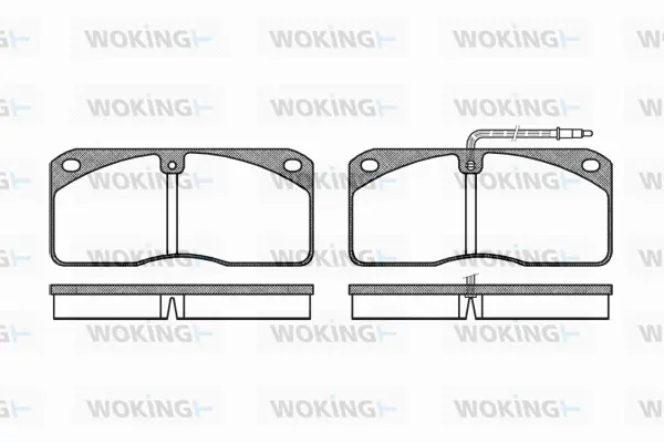 Brake Pad Set, disc brake (P3783.40)
