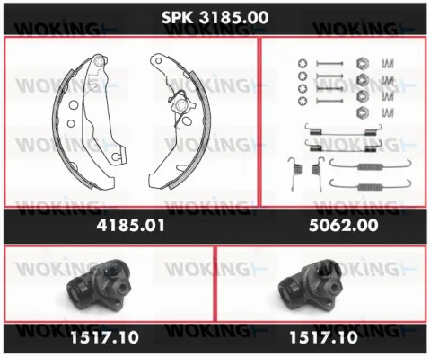 Brake Kit, drum brake (SPK 3185.00)