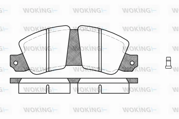 Brake Pad Set, disc brake (P1233.02)