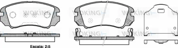 Brake Pad Set, disc brake (P8533.22)