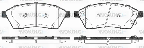 Brake Pad Set, disc brake (P15113.00)