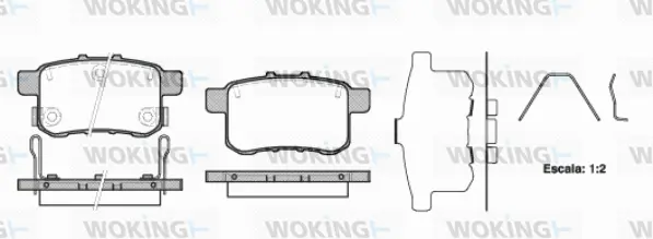 Brake Pad Set, disc brake (P12323.12)