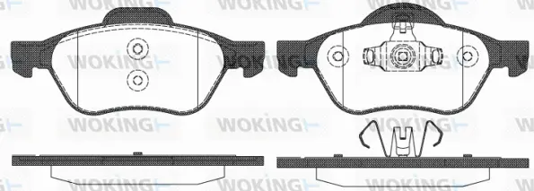 Brake Pad Set, disc brake (P8623.10)