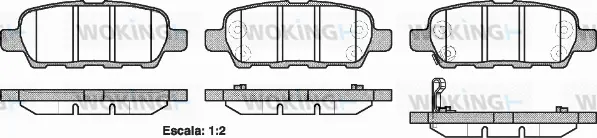 Brake Pad Set, disc brake (P9763.21)