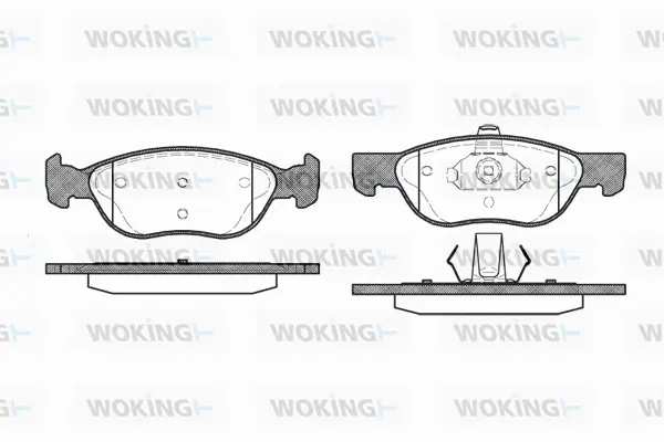 Brake Pad Set, disc brake (P4873.00)
