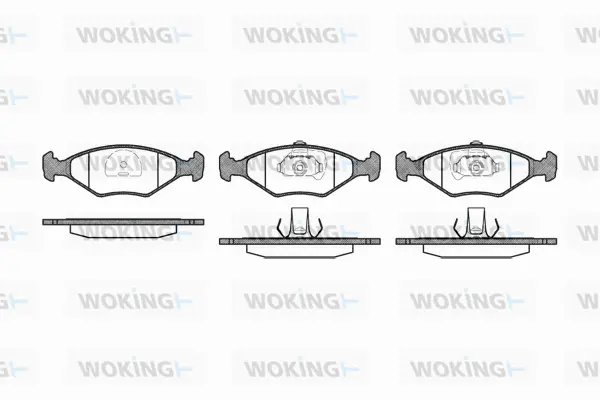 Brake Pad Set, disc brake (P3813.40)
