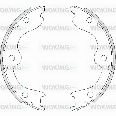 Brake Shoe, parking brake (Z4738.00)