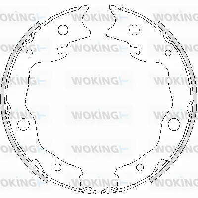 Brake Shoe, parking brake (Z4752.00)