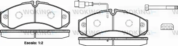 Brake Pad Set, disc brake (P7513.32)