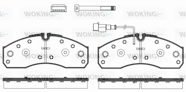 Brake Pad Set, disc brake (P7513.42)