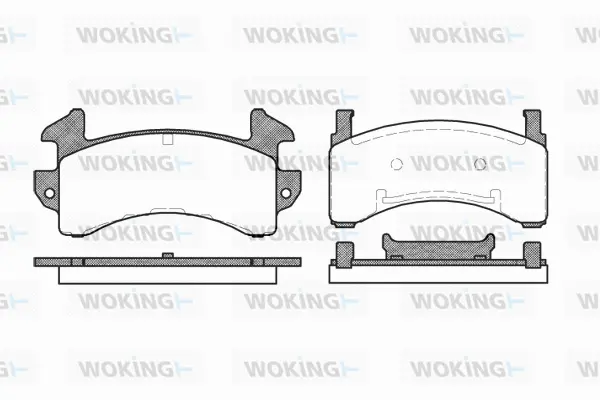 Brake Pad Set, disc brake (P4433.00)