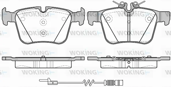 Brake Pad Set, disc brake (P14163.20)