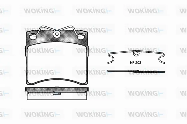 Brake Pad Set, disc brake (P2853.00)