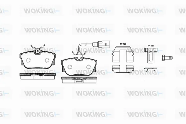 Brake Pad Set, disc brake (P6673.12)