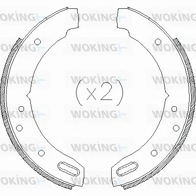Brake Shoe, parking brake (Z4604.01)