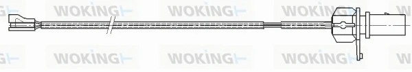 Warning Contact, brake pad wear (001175)