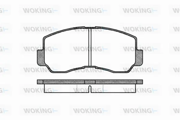 Brake Pad Set, disc brake (P1943.40)