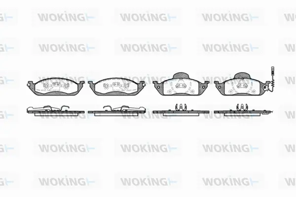 Brake Pad Set, disc brake (P7973.01)
