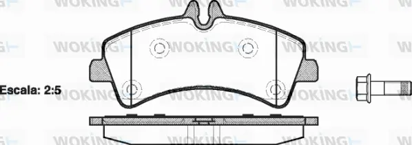 Brake Pad Set, disc brake (P13473.00)