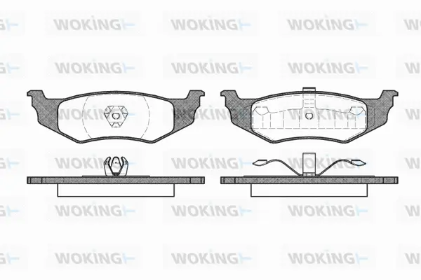 Brake Pad Set, disc brake (P5823.30)