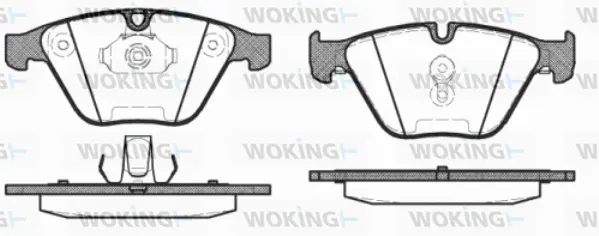 Brake Pad Set, disc brake (P9573.30)