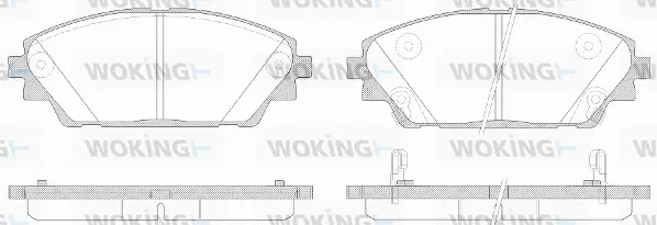 Brake Pad Set, disc brake (P14693.02)