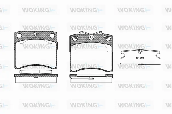 Brake Pad Set, disc brake (P2853.10)