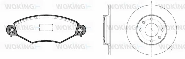 Brake Kit, disc brake (87433.06)