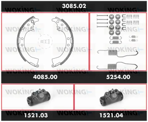 Brake Kit, drum brake (3085.02)