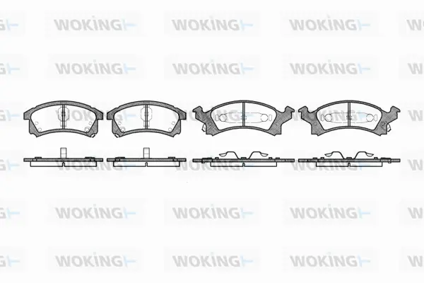 Brake Pad Set, disc brake (P4383.04)