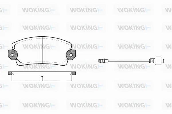 Brake Pad Set, disc brake (P1253.12)
