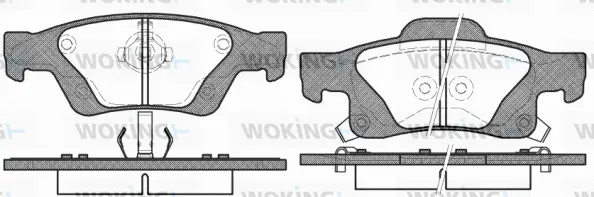 Brake Pad Set, disc brake (P15463.02)