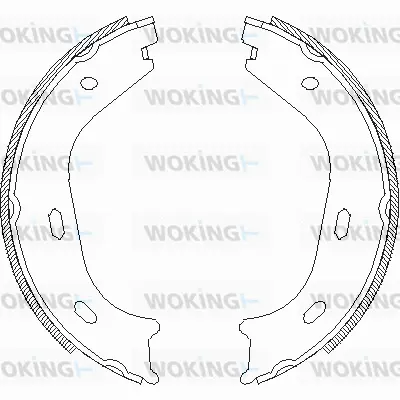 Brake Shoe, parking brake (Z4058.01)