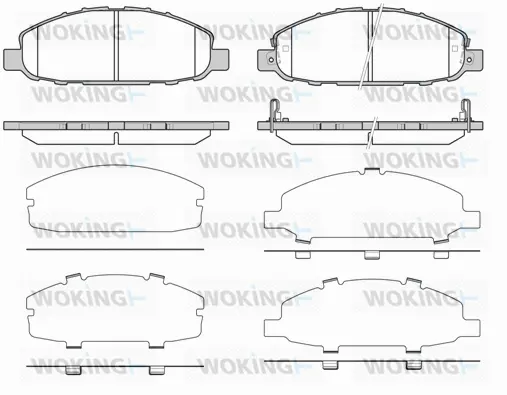 Brake Pad Set, disc brake (P8973.02)