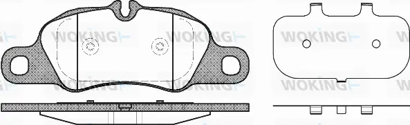Brake Pad Set, disc brake (P12663.00)