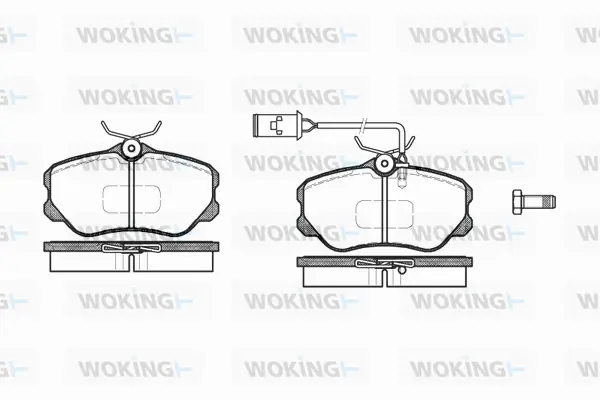 Brake Pad Set, disc brake (P2033.12)