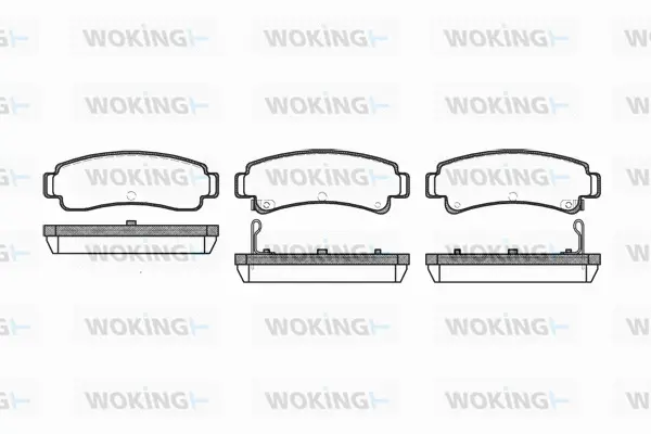Brake Pad Set, disc brake (P2023.12)