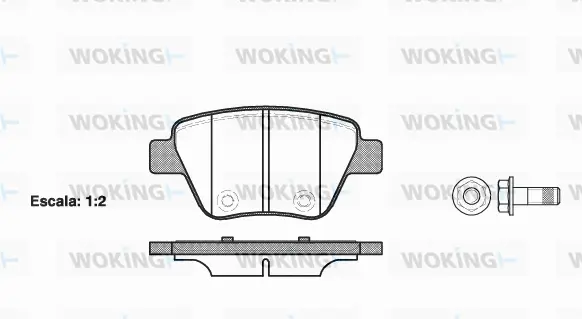 Brake Pad Set, disc brake (P15203.00)