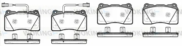 Brake Pad Set, disc brake (P7663.12)