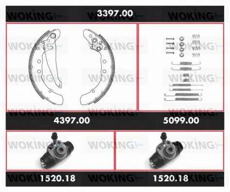Brake Kit, drum brake (3397.00)