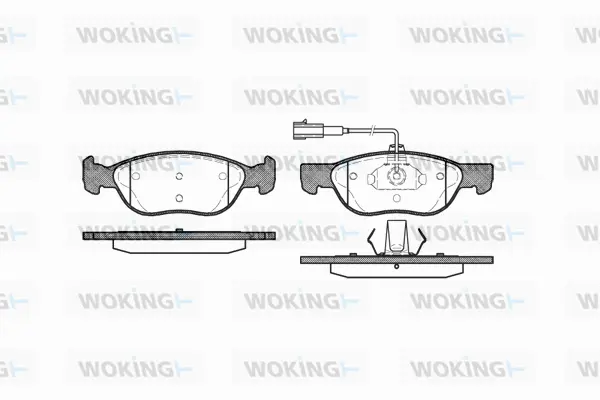 Brake Pad Set, disc brake (P4873.22)