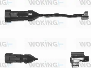 Warning Contact, brake pad wear (001093)