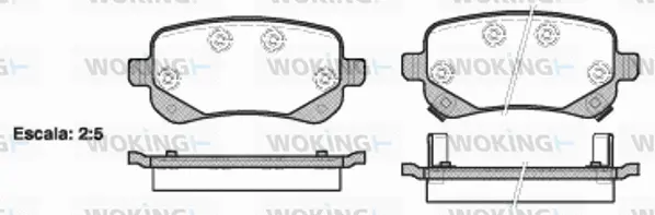 Brake Pad Set, disc brake (P11953.02)