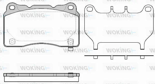Brake Pad Set, disc brake (P7663.64)