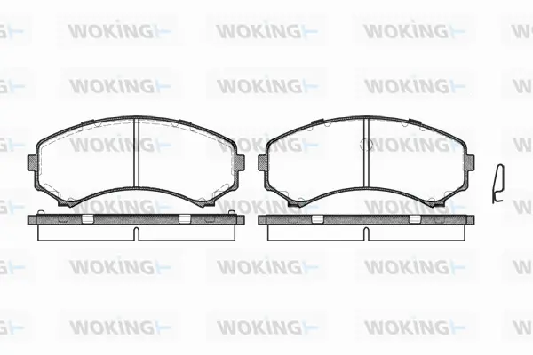 Brake Pad Set, disc brake (P2963.00)