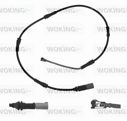Warning Contact, brake pad wear (001117)